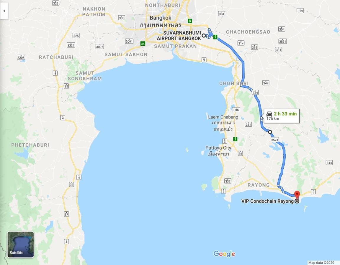 Panorama Sea View Room 245, V.I.P Condo Chain Rayong 班佩 外观 照片
